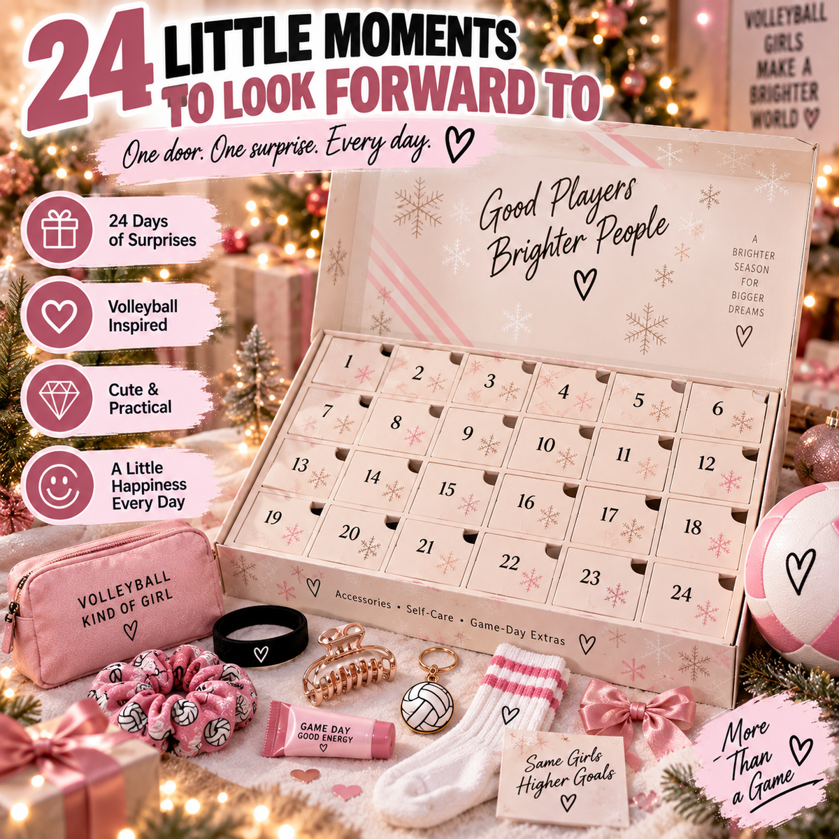🏐 50% OFF Volleyball Advent Calendar 🎄 24 Days Of Christmas Surprises For Volleyball Lovers