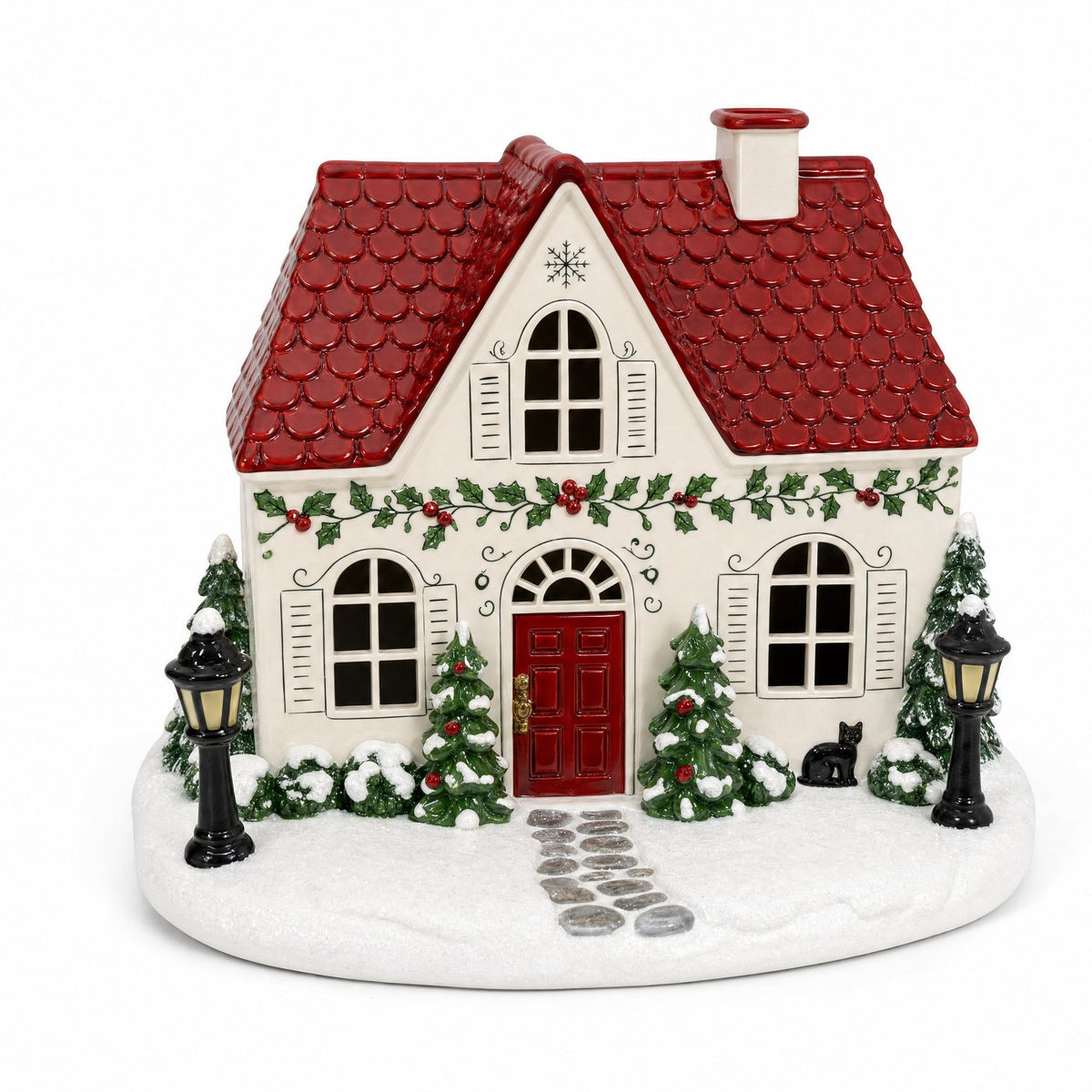 🏡Christmas House Aroma Diffuser – Gentle Mist & Glowing Windows