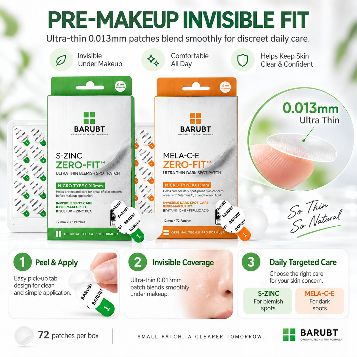 🧴PRE-MAKEUP SPOT PATCHES | Ultra-Thin Clear Blemish & Dark Spot Patches for a Smoother Makeup Finish