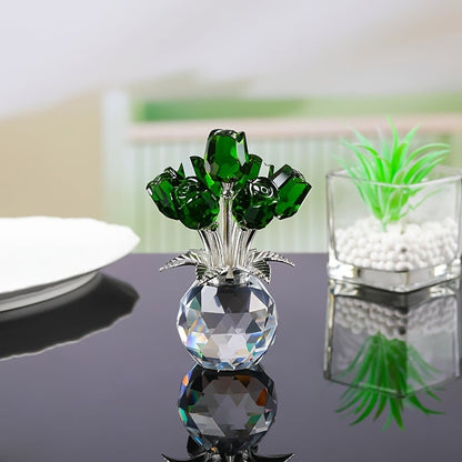 ⚡Crystal Colorful Rose Flower Vase