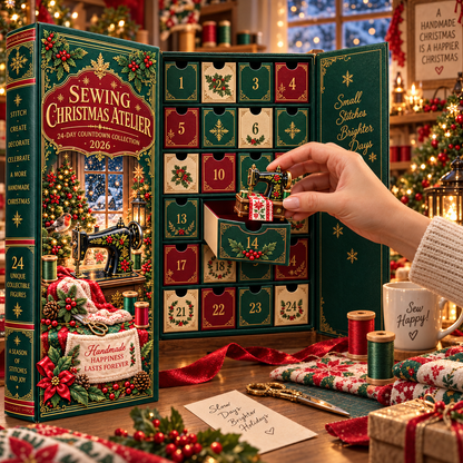 🩷Sewing Christmas Atelier 2026 – 24-Day Countdown Collection with 24 Unique Sewing & Quilting Miniatures