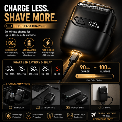 🔥 Hot sale  Portable Electric Foil Shaver For Men