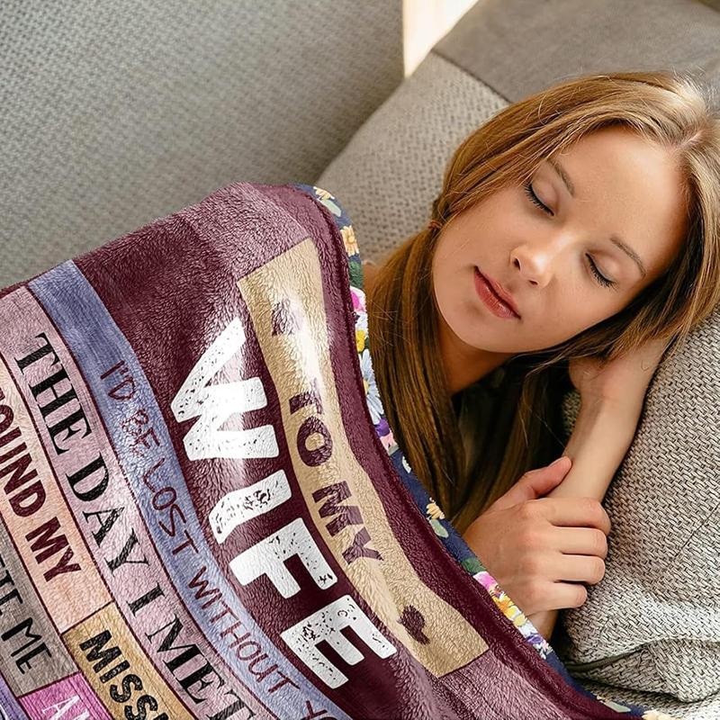 💝Husband’s Love: The Ultimate Cozy Blanket Gift for Wife