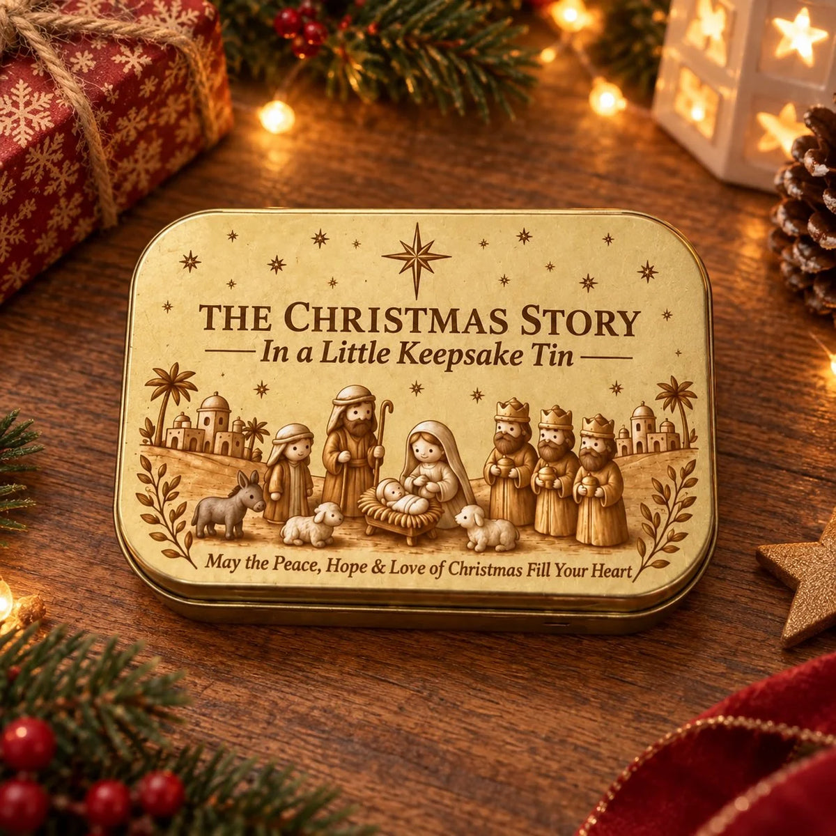 🎄 Mini Nativity in a Tin – Carry the Christmas Story Anywhere