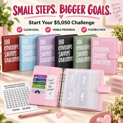💰$5,050 Savings Challenge Binder