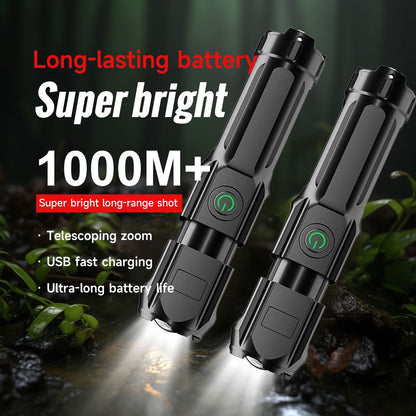 Portable High-power Flashlight, 1000M+ Ultra-long-distance Lighting