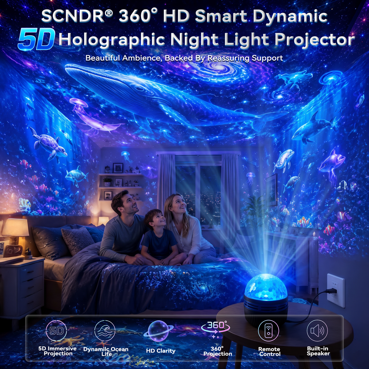 🔥Galaxy Projector, Create Fantastic Night Scenes In Your Room