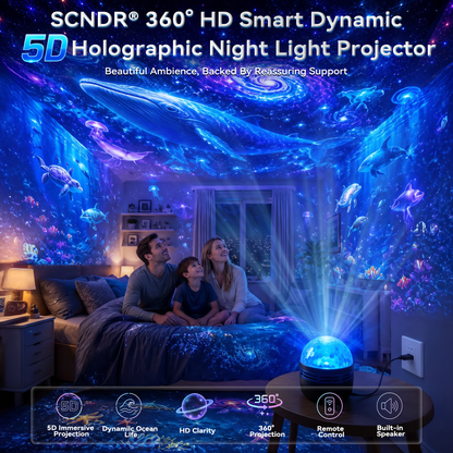🎀360° Smart Holographic Starry Sky Projector (HD Smart Dynamic 5D)