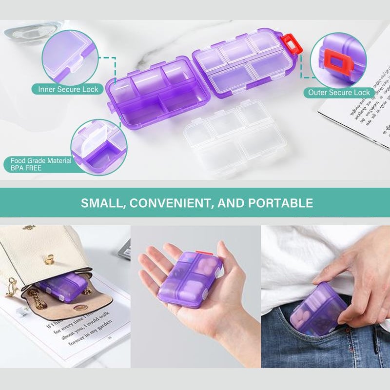 🔥BLACK FRIDAY 49% OFF💥Travel Pill Organizer Box (147 Labels for Customization)
