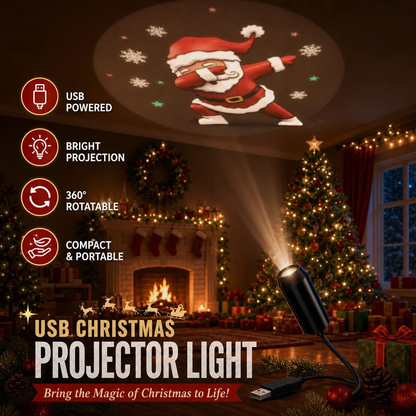 💡New HD Christmas Projector – 6 or 10 Festive Scenes