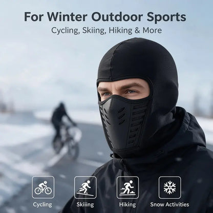 💝🎗️Unisex Fleece Full Face Balaclava Ski Mask - Windproof, Anti-Haze, Soft Sports & Outdoor Hat🎗️