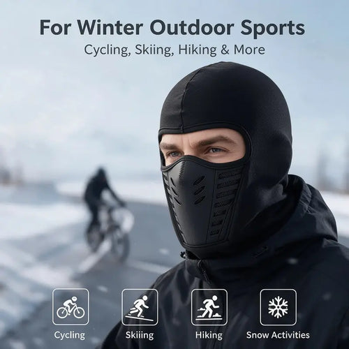 💝🎗️Unisex Fleece Full Face Balaclava Ski Mask - Windproof, Anti-Haze, Soft Sports & Outdoor Hat🎗️