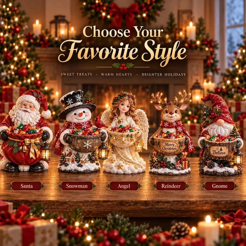 🎄 Christmas Sale – 49% OFF ✨ Lighted Christmas Candy Bowl Collection – 5 Festive Holiday Designs