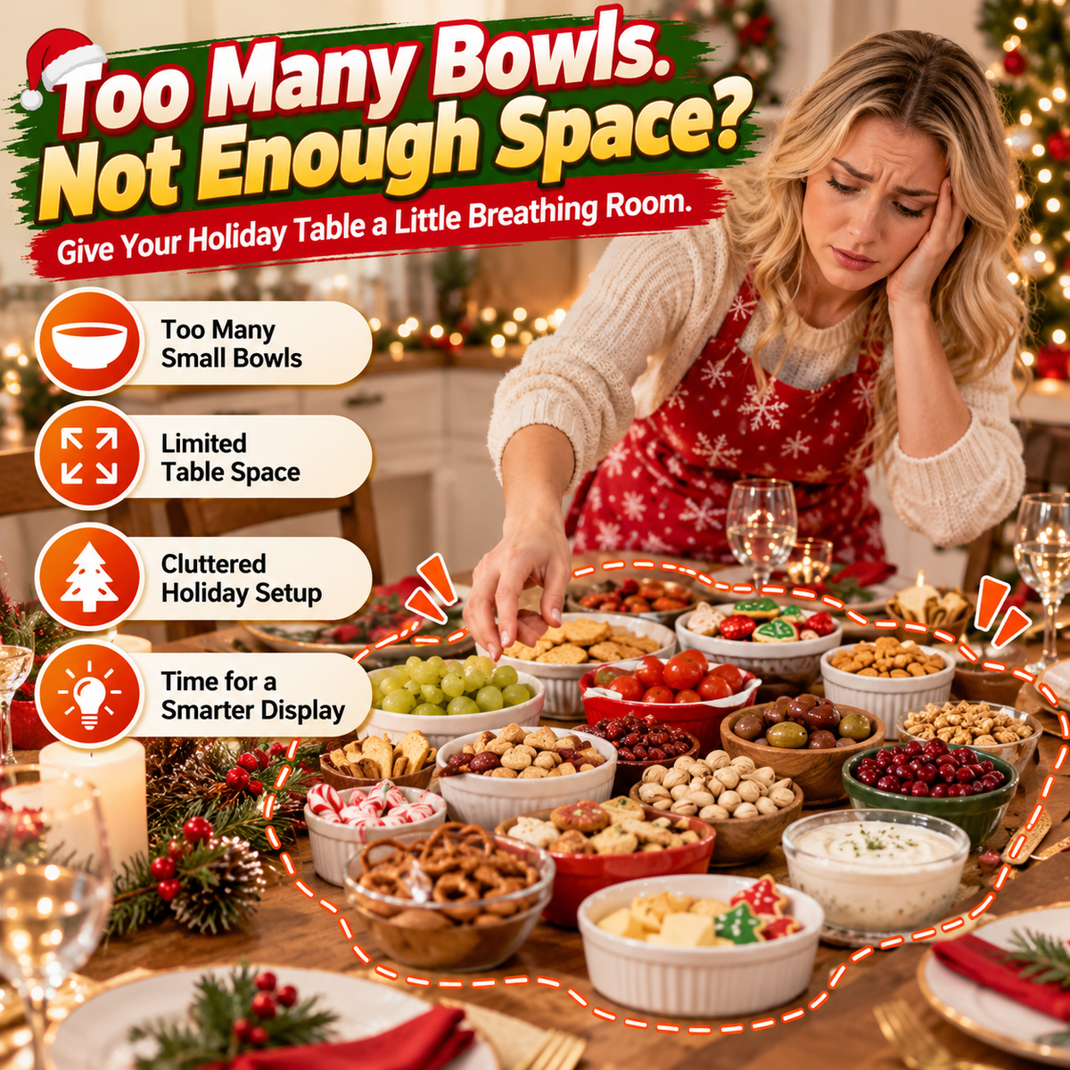 🎄 5-Layer Christmas Tree Serving Tray – Stackable Snack & Dip Bowls, Festive Holiday Table Decor & Christmas Gift 🎁