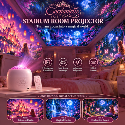 ✨ DreamScape Room Projector – Turn Walls & Ceilings Into a Magical Fantasy World 🌌🏰