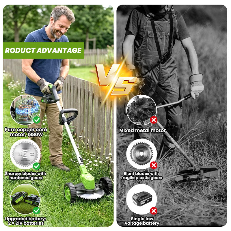 🔥3 In 1 Cordless Grass Trimmer,Weed Eater and Edger