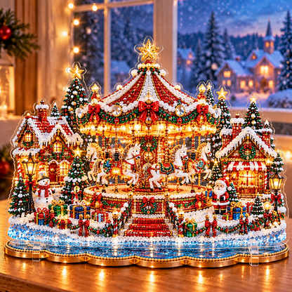 🎄Relaxing & Beginner-Friendly-💗 DIY Christmas Village Diamond Art✨