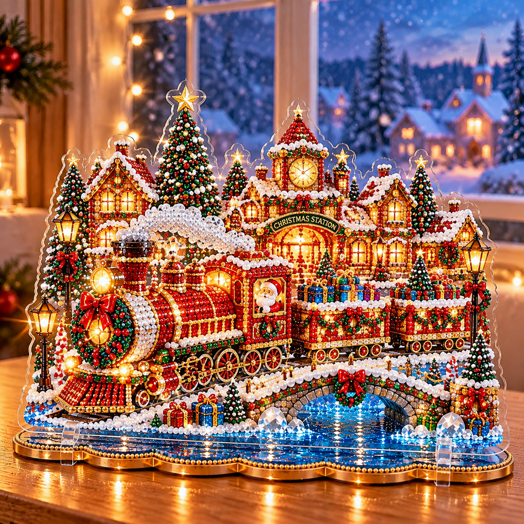 🎄Relaxing & Beginner-Friendly-💗 DIY Christmas Village Diamond Art✨
