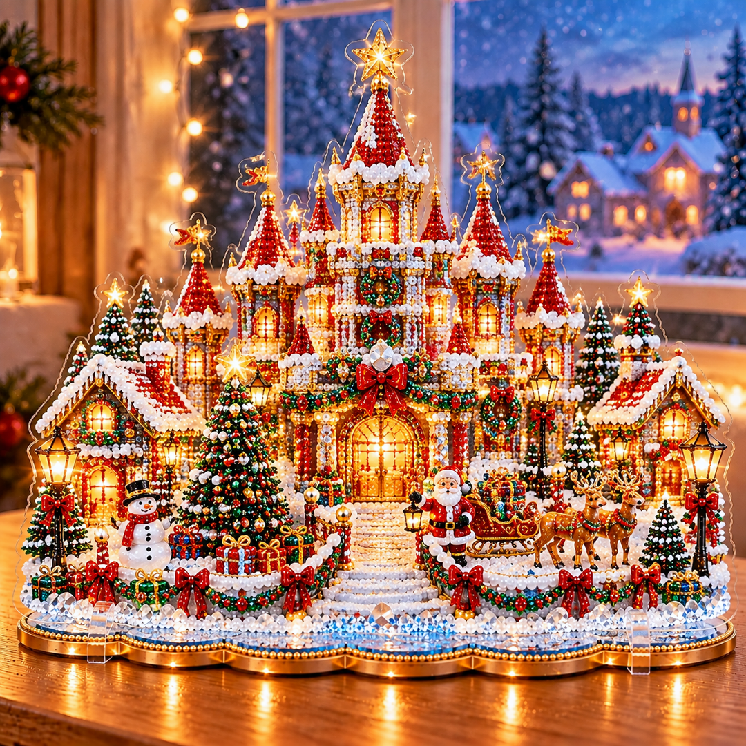 🎄Relaxing & Beginner-Friendly-💗 DIY Christmas Village Diamond Art✨