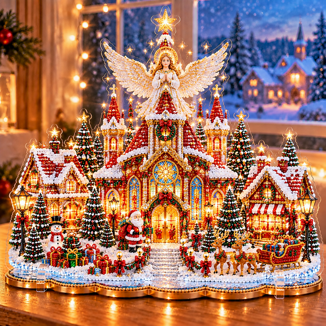 🎄Relaxing & Beginner-Friendly-💗 DIY Christmas Village Diamond Art✨