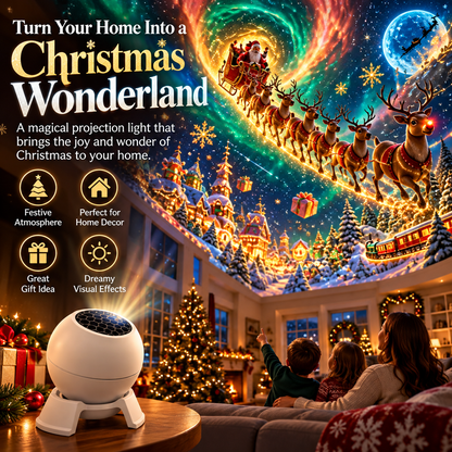 🎄 Christmas Wonderland Projector – Fill Your Room With Magical Holiday Scenes ✨