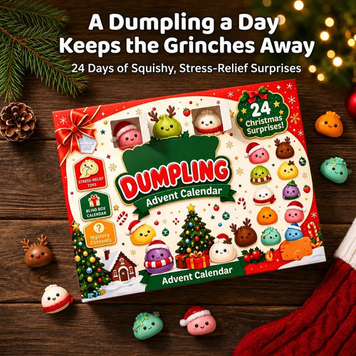 🥟 Dumpling Squishy Advent Calendar – 24 Days of Cute, Squeezable Surprises