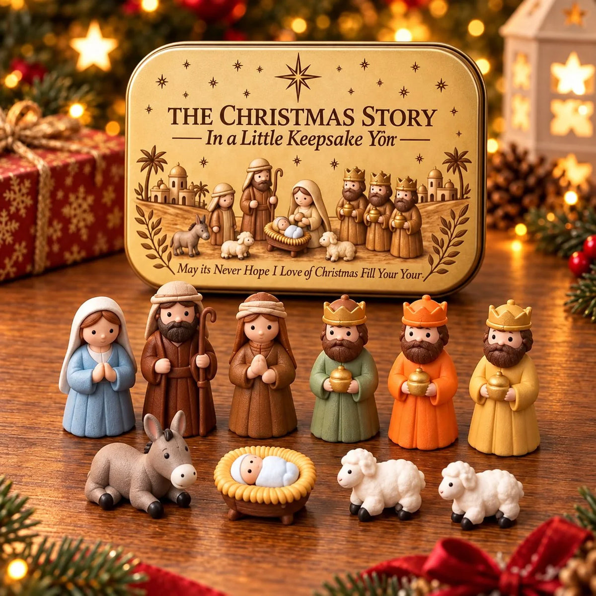 🎄 Mini Nativity in a Tin – Carry the Christmas Story Anywhere