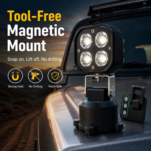 ⛺ 360° Full Coverage Magnetic LED Pod Light – Portable Outdoor Camping & Car Emergency LED Lamp