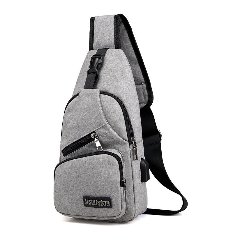 Men's Waterproof Oxford Sling Chest Bag for Travel & Daily Use