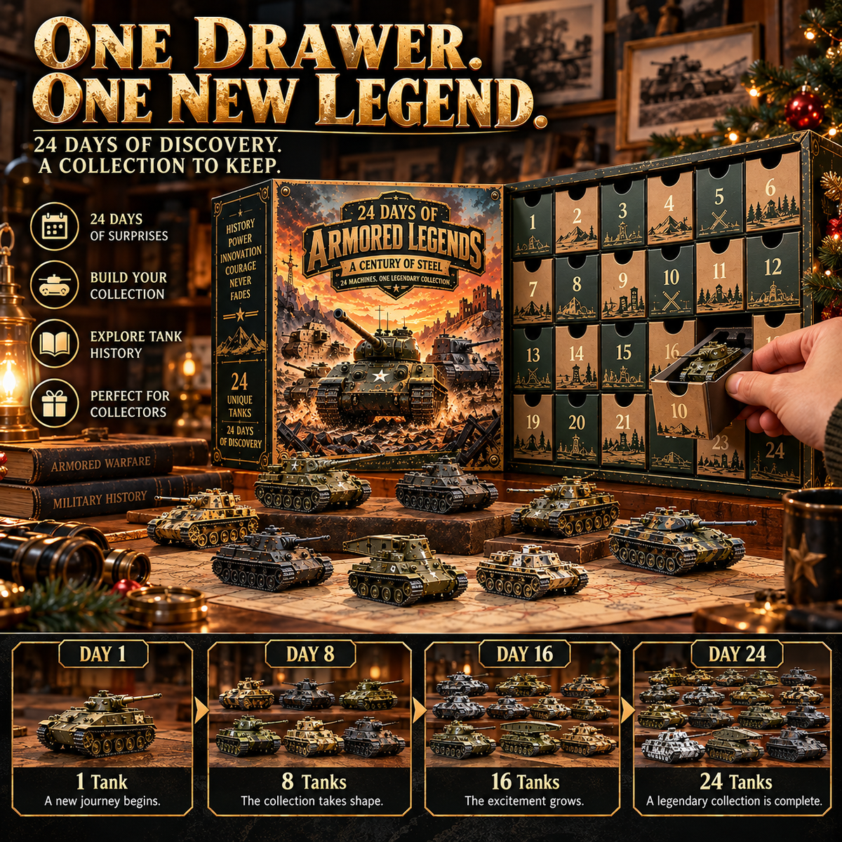 Love Legendary Tanks? 🪖 2026 Armored Legends – 24 Days, 24 Machines!