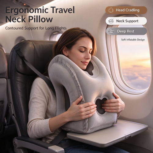 Inflatable Travel Sleep Pillow ✈️