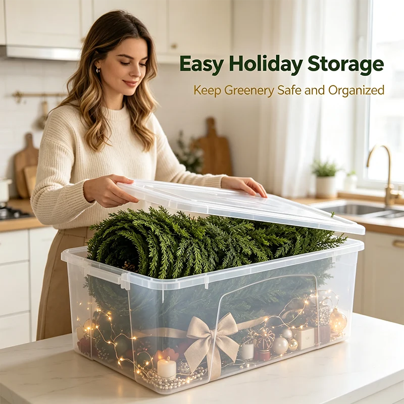 🎄 2-Piece 6FT Real-Touch Cedar Garland – Lifelike Christmas Greenery for Mantel, Staircase & Holiday Decor