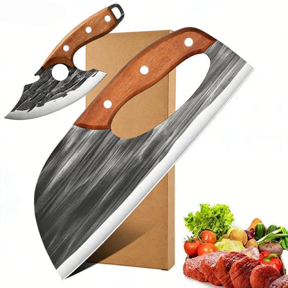 50％OFF⏳Father's Day Limited Edition 🔥Buy 1 Get 1 Free 🔥Forged Kitchen Knife Set - Sharp Durable Meat Cleaver Chef Knife