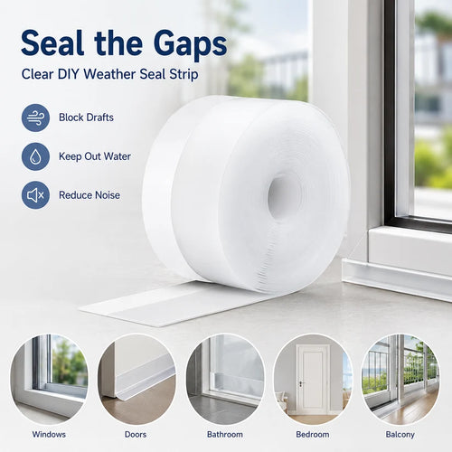 🚪 Weatherproof Door & Window Seal Strip – Stop Drafts, Dust & Water Gaps