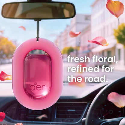 🌬️Hanging Car Freshener – Assorted Pack of 3 (Cool Aqua + Rose Blossom + Musk After Smoke)