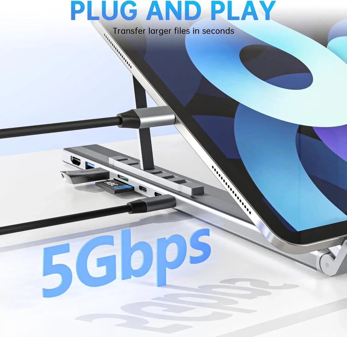 🔥Limited-time discount of 49%🔥8-in-1 USB-C Laptop Stand — with Multifunctional Docking Station💻