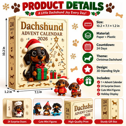 🔥🐶🎄 Dachshund Advent Calendar