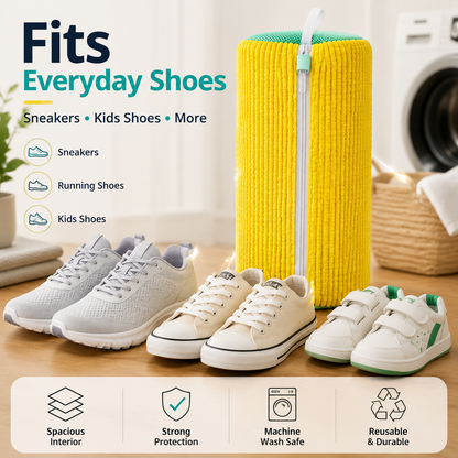 👟 No-Scrub Shoe Washing Bag – Clean & Protect Your Sneakers In The Washing Machine