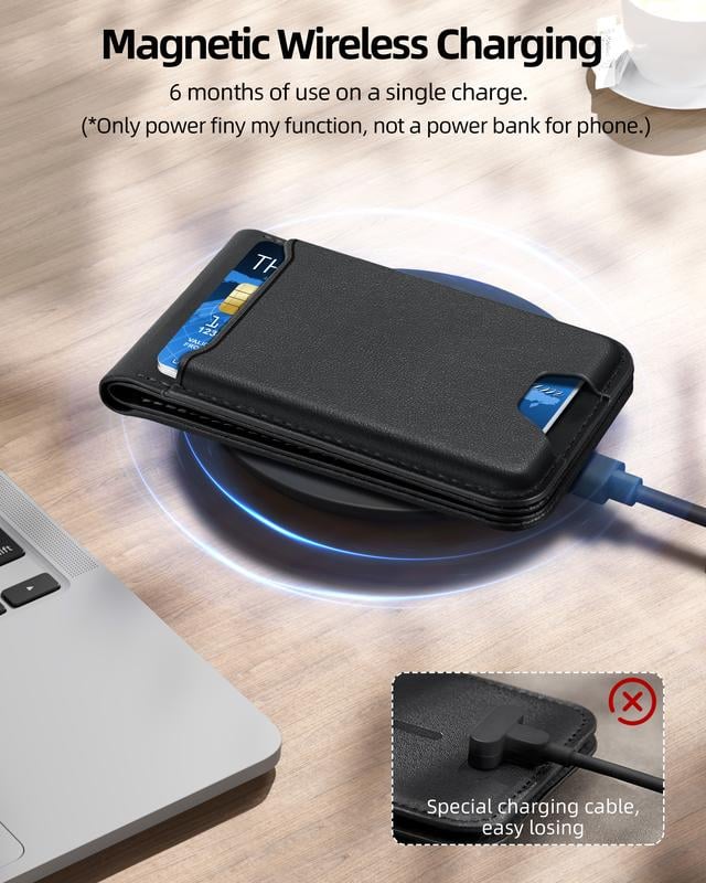 for Magsafe Wallet, Works with , Strongest Magnetic Wallet for Phone 16 15/14/13/12 promax plus Series, for Phone Wallet with Adjustable Stand, Wallet Tracker, 4 Cards Holder, Vegan Leather