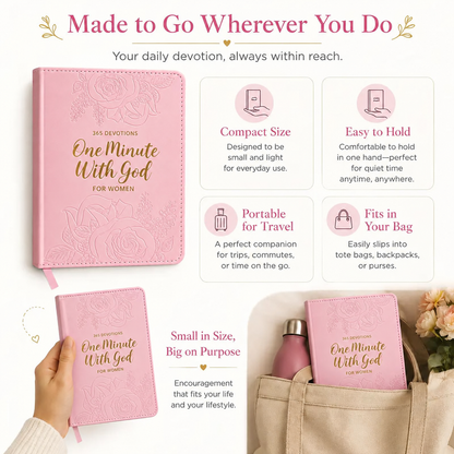 🤍365 Daily Devotional Journal for Women|A Moment With God Every Day