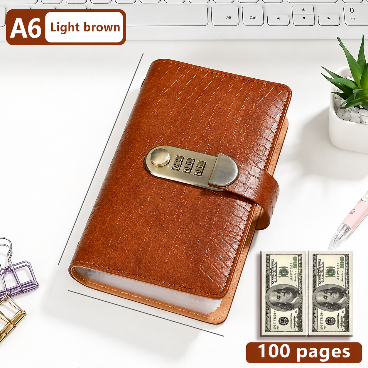 💵100 Transparent Pocket Currency Collectors Album💰