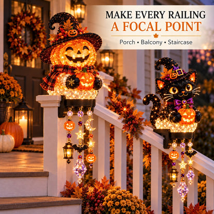 🎃Halloween Porch Magic Cascade Railing Lights