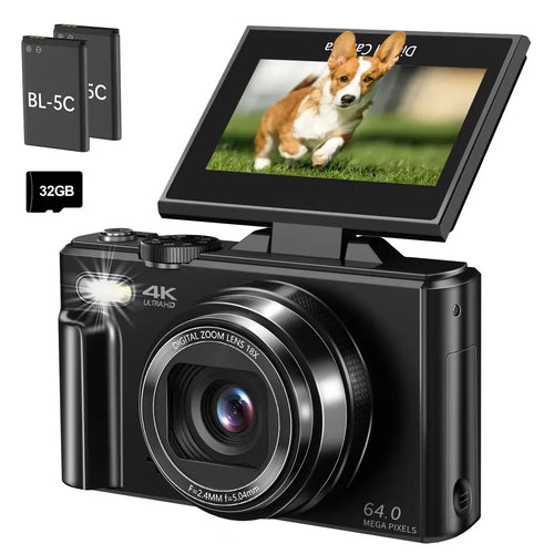 WIKICO 4K Digital Camera for Photography & Content Creators - 64MP📸