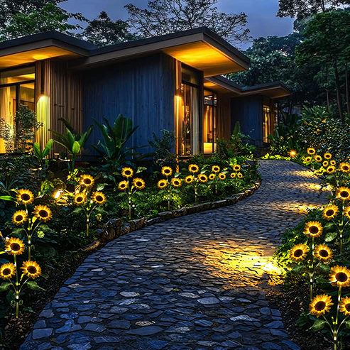 🔥Solar Sunflower Garden Lights for Yard & Patio