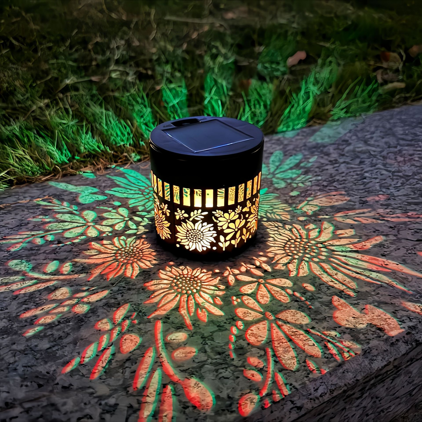 🏡Mandala Pattern Solar Wall Light Garden Yard Ambient Lighting