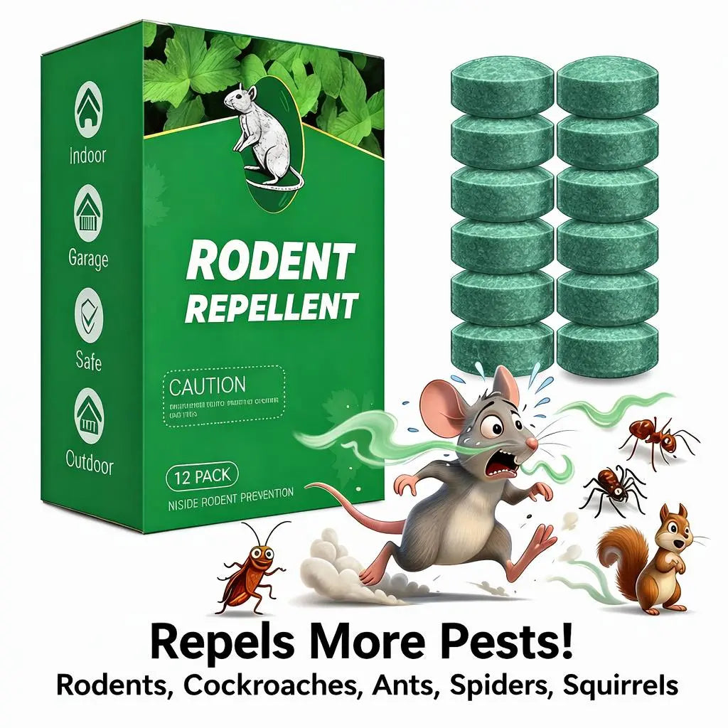 🔥12-tablet pack of insect/rodent repellent tablets, Safe for Indoor & Outdoor Use