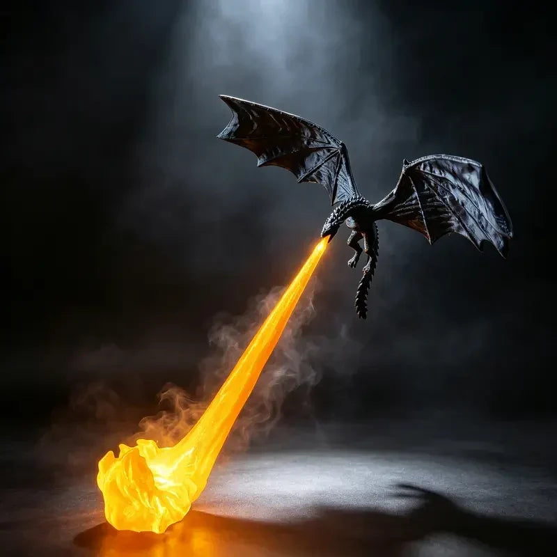 🐉 Dragon Bookshelf Lamp – Fire-Breathing LED Night Light, 3D Fantasy Shelf Decor