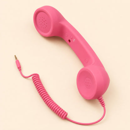 ☎️Retro Phone Handset for Smartphones – Classic Wired Calling Accessory