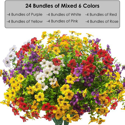 🌸Last Day Promotion!🌺UV Resistant Colorful Artificial Flower
