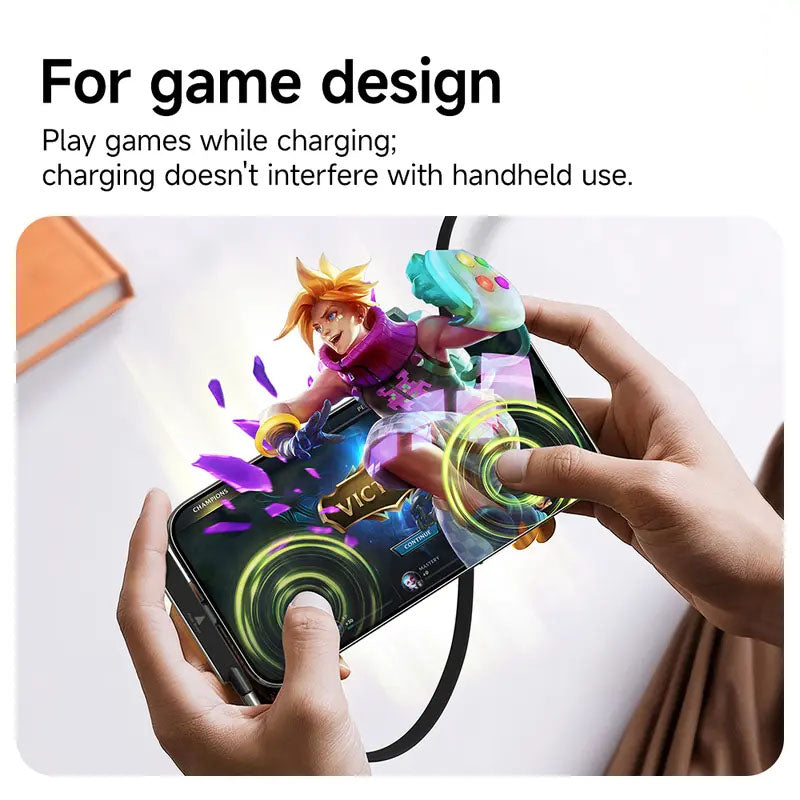 ⚡ 240W 2-in-1 USB-C Fast Charging Cable with Rotating Phone Stand